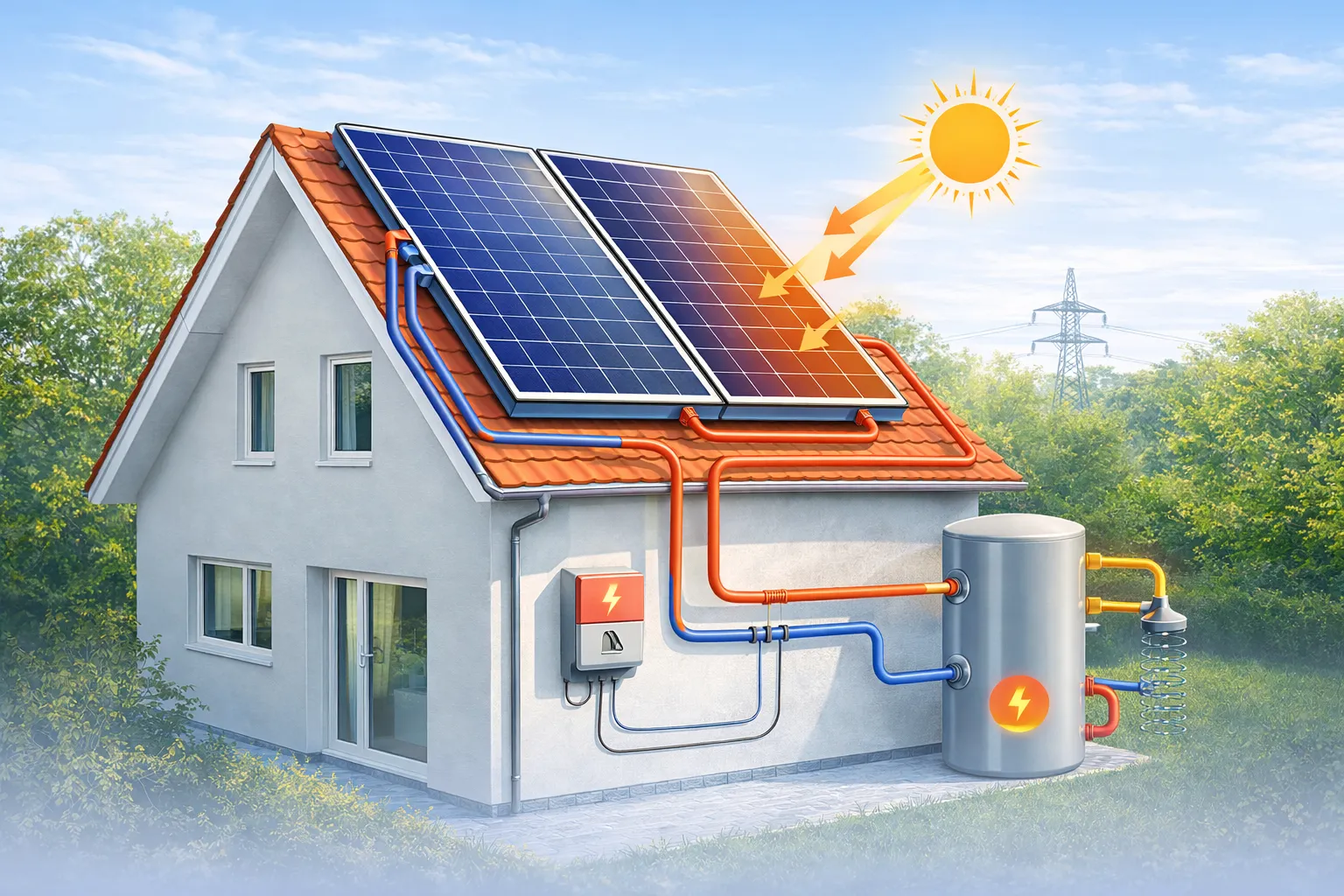 Paneles solares híbridos que combinan electricidad y agua caliente