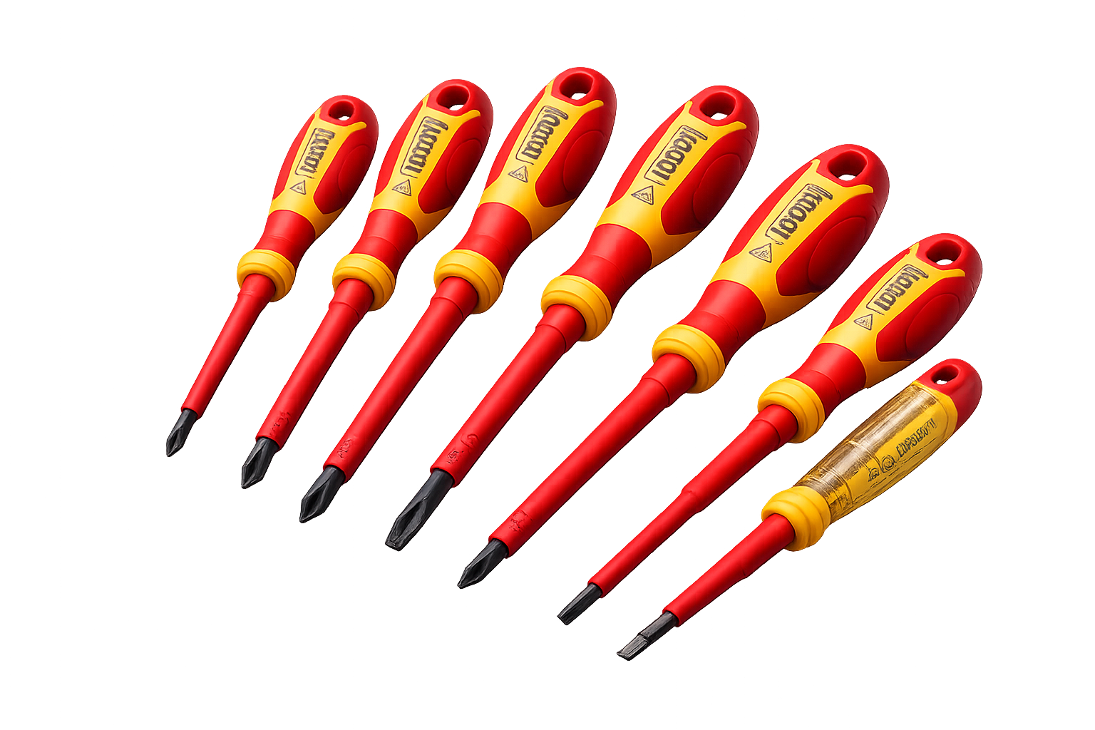 destornilladores aislados vde para electricista